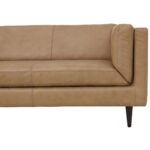 Woods Sofa Tan Leather XQ-1025-40 XQ 1025 40 Woods closeup02 shadsilo