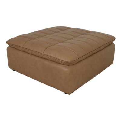 Lino Ottoman Tan Leather