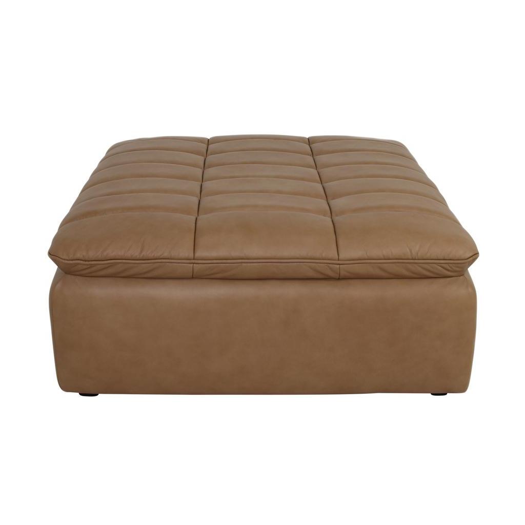 Lino Ottoman Tan Leather