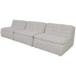 Lino Armless Modular Sofa Textured Oat XQ-1028-34 XQ 1028 34 Lino diagL shadsilo
