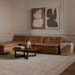 Lino Lounge Modular Sectional Tan Leather XQ-1029-40 XQ 1029 40 01