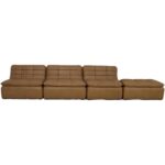 Lino Lounge Modular Sectional Tan Leather XQ-1029-40 XQ 1029 40 Lino hero