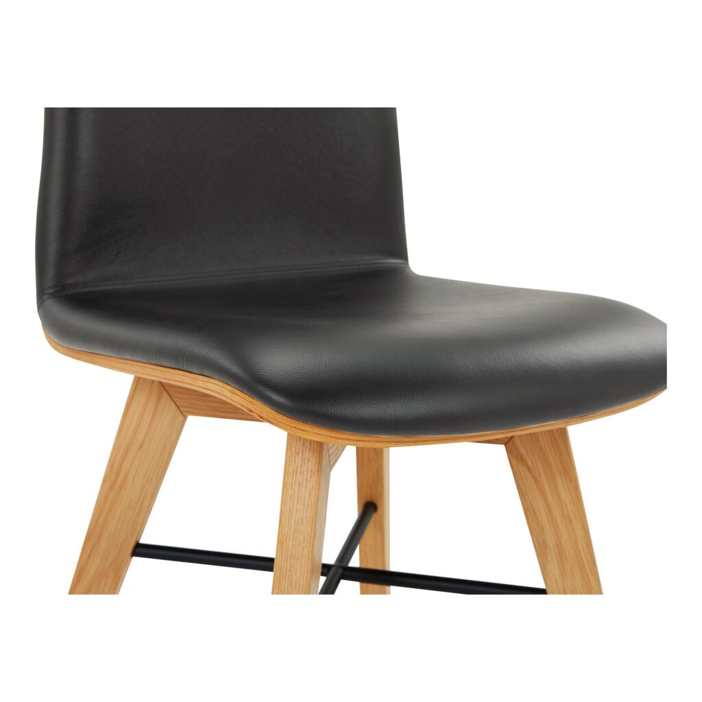 Napoli Leather Dining Chair Black-Set Of Two - Image 8