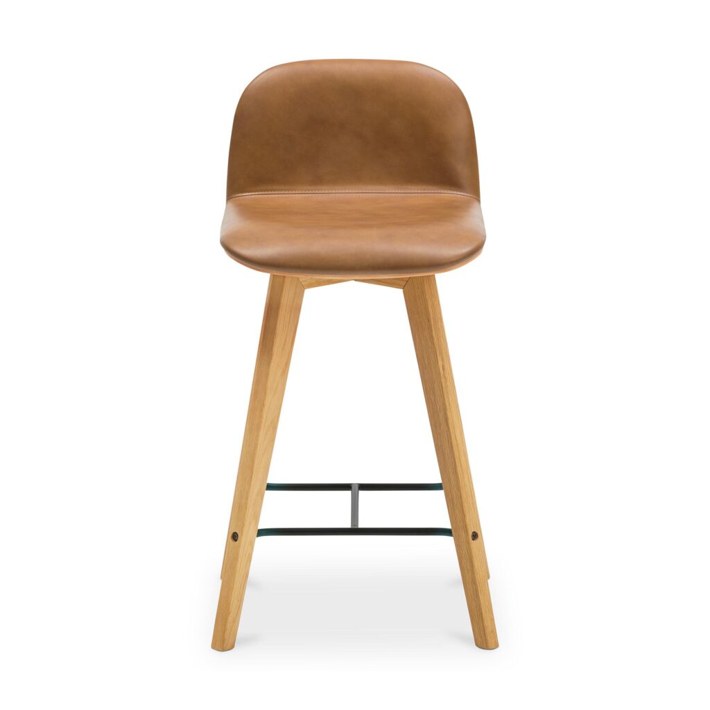 Napoli Leather Counter Stool Tan