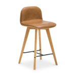 Napoli Leather Counter Stool Tan 12 Napoli Leather Counter Stool Tan YC-1020-40 YC 1020 40 01