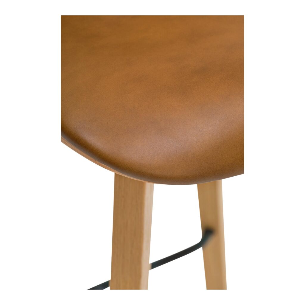 Napoli Leather Counter Stool Tan - Image 6