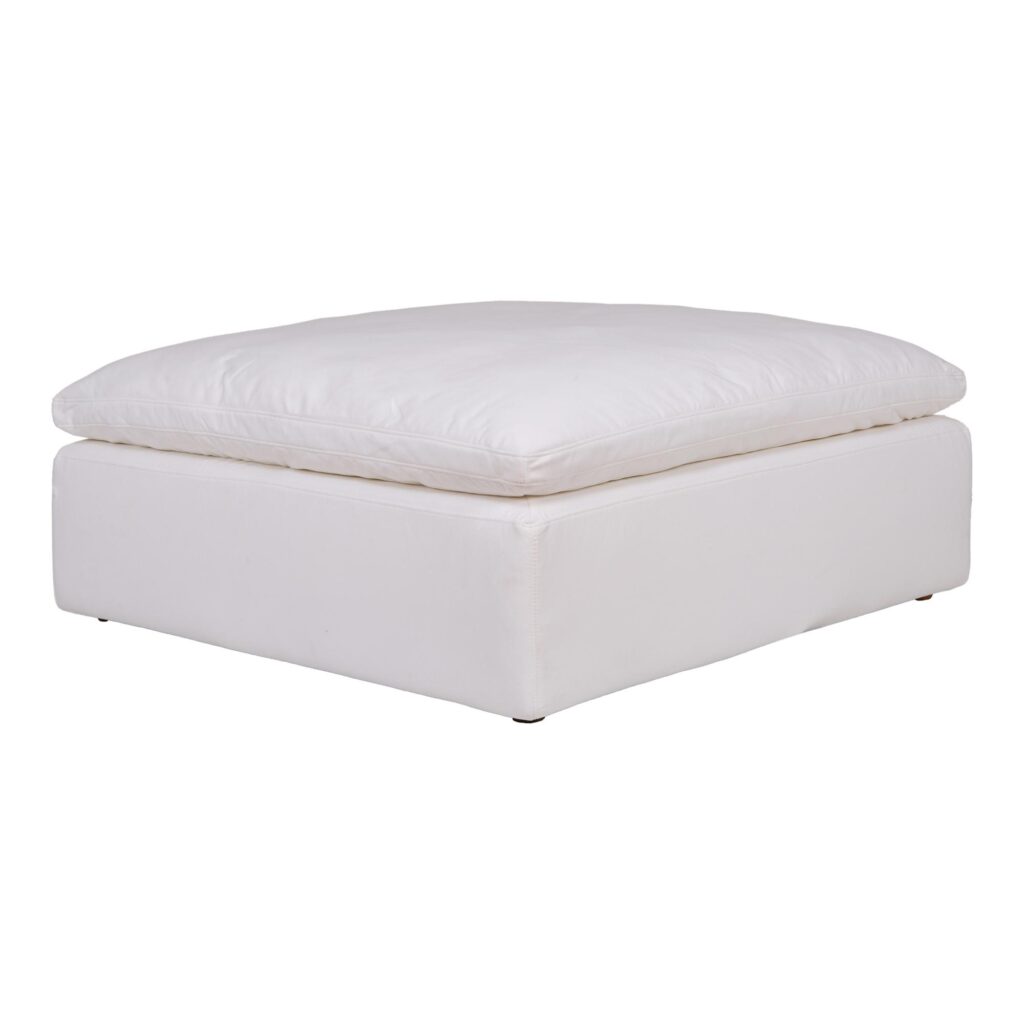 Clay Ottoman Livesmart Fabric White - Image 2