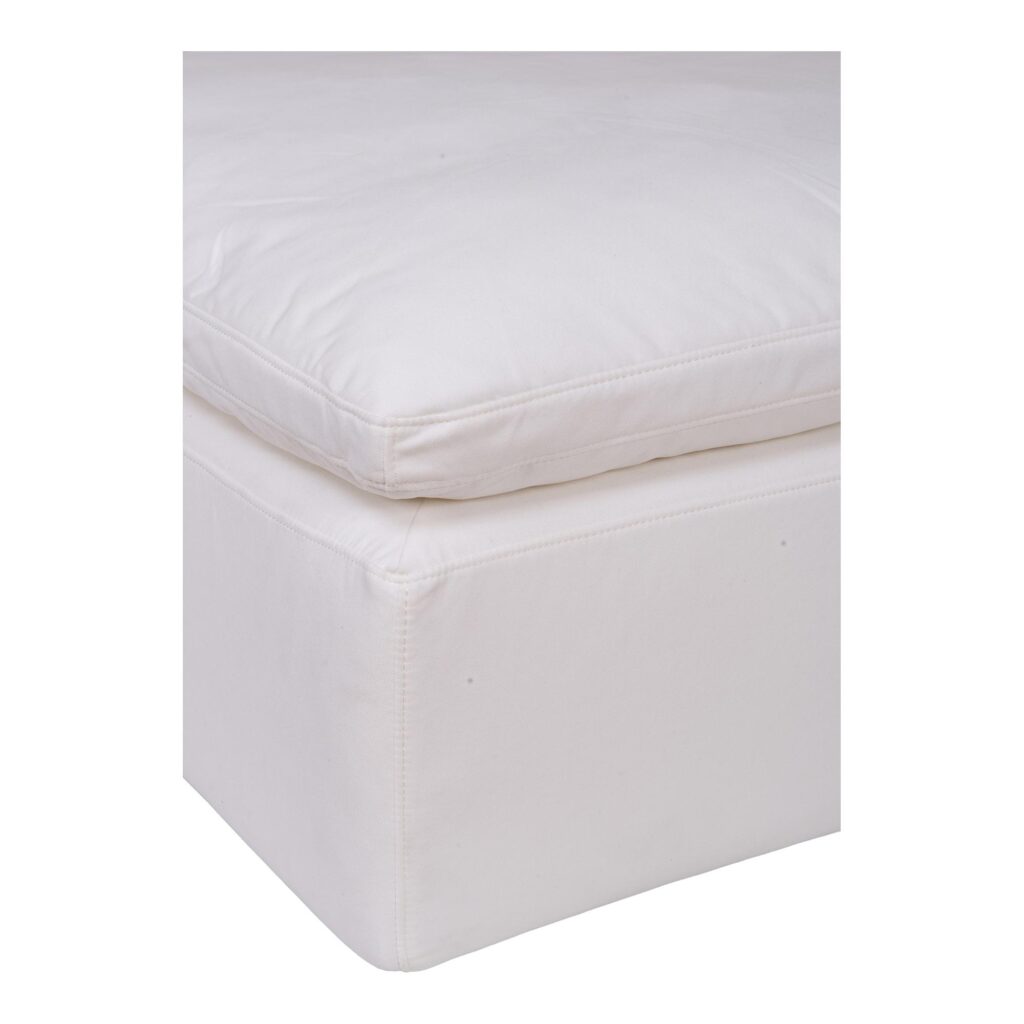 Clay Ottoman Livesmart Fabric White - Image 4