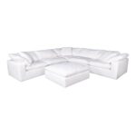 Clay Ottoman Livesmart Fabric White 17 Clay Ottoman Livesmart Fabric White YJ-1002-05 YJ 1002 05 05