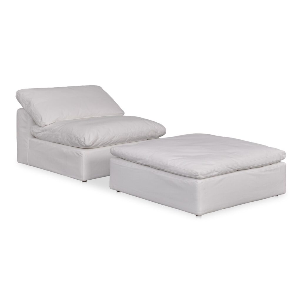 Clay Ottoman Livesmart Fabric White - Image 7