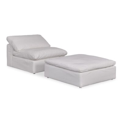 Clay Ottoman Livesmart Fabric White YJ-1002-05 YJ 1002 05 06