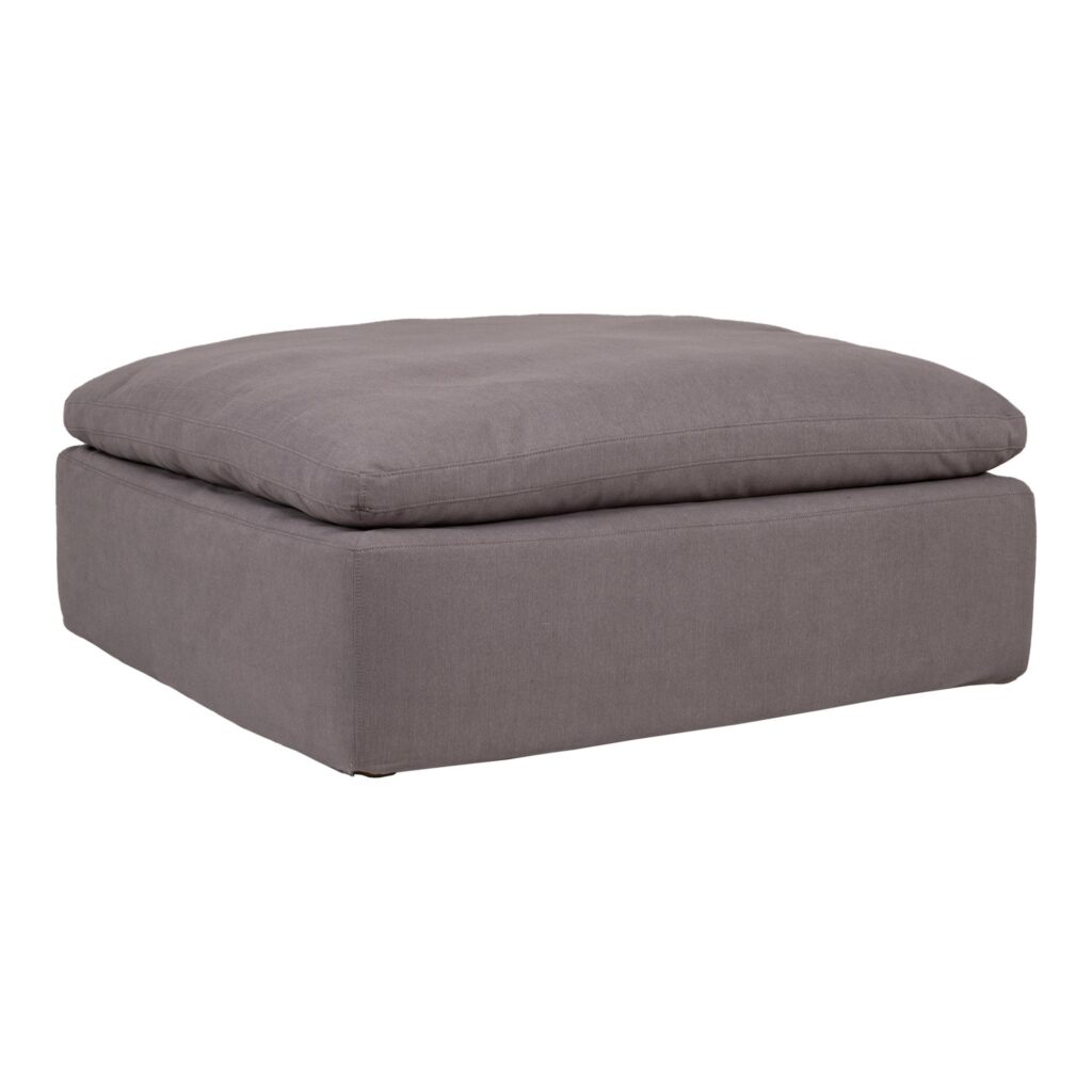 Clay Ottoman Livesmart Fabric Light Grey - Image 2