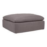 Clay Ottoman Livesmart Fabric Light Grey 9 Clay Ottoman Livesmart Fabric Light Grey YJ-1002-29 YJ 1002 29 01