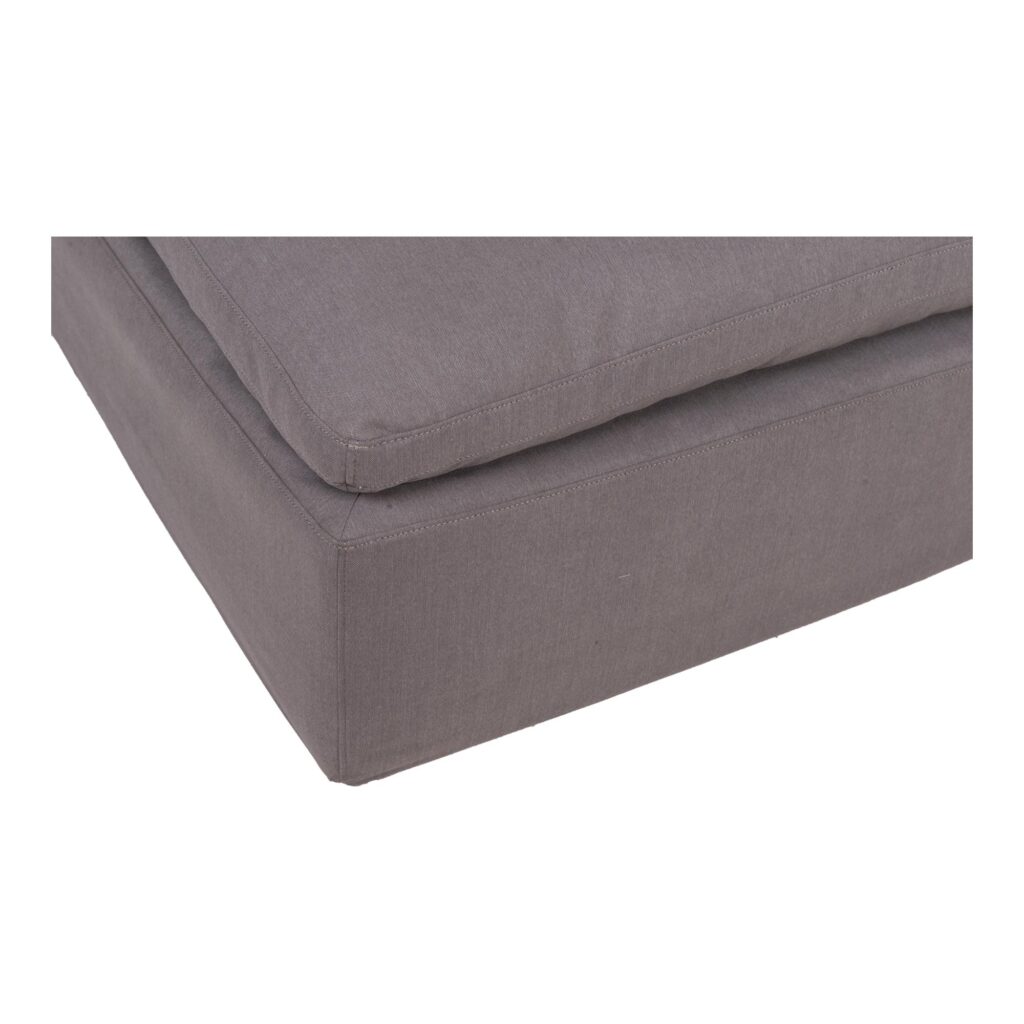 Clay Ottoman Livesmart Fabric Light Grey - Image 3