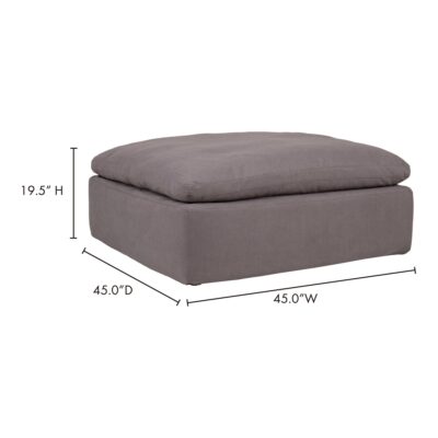 Clay Ottoman Livesmart Fabric Light Grey YJ-1002-29 YJ 1002 29 70