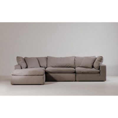 Clay Lounge Modular Sectional Livesmart Fabric Light Grey YJ-1008-29 YJ 1008 29 30