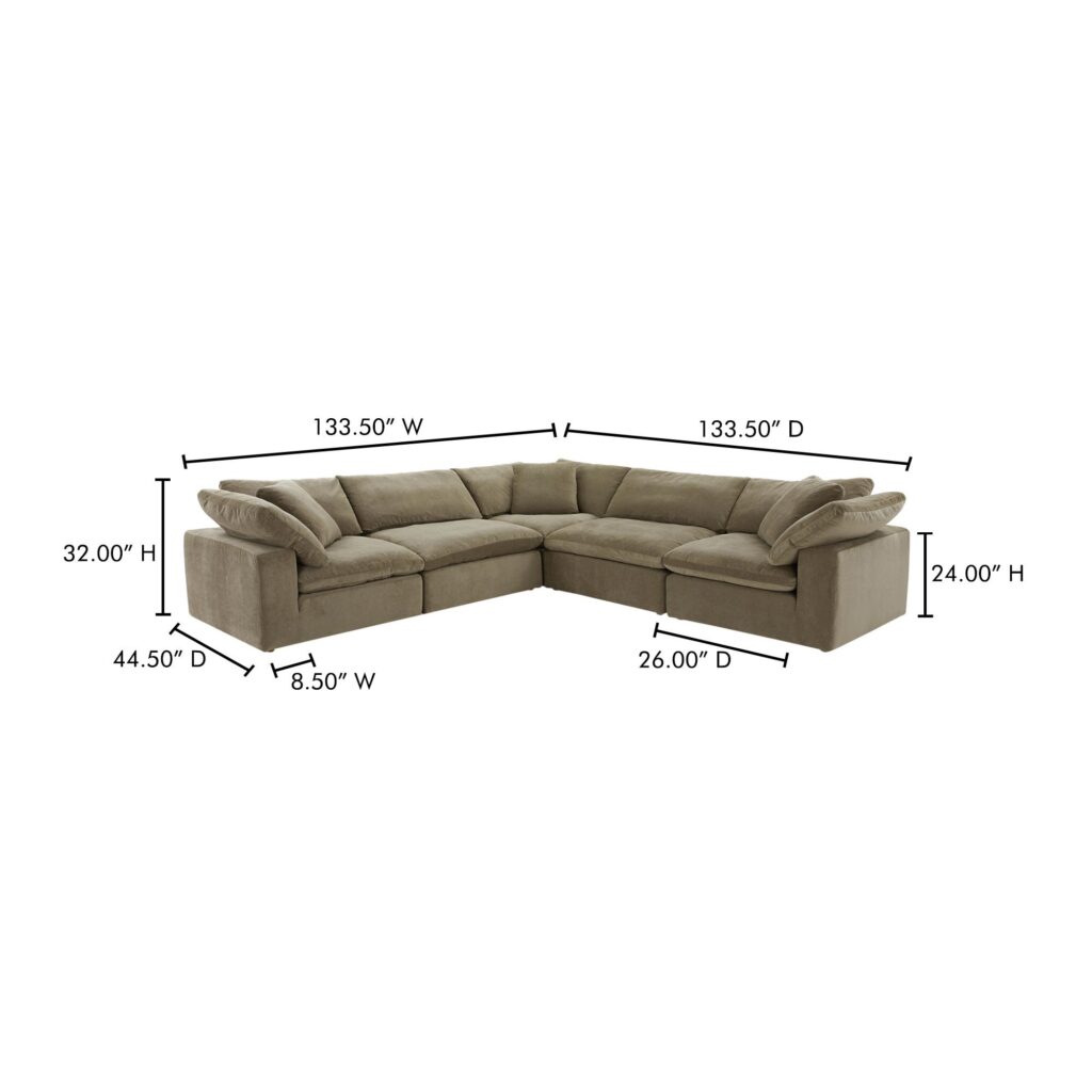 Clay Classic L Modular Sectional Performance Fabric - Image 8