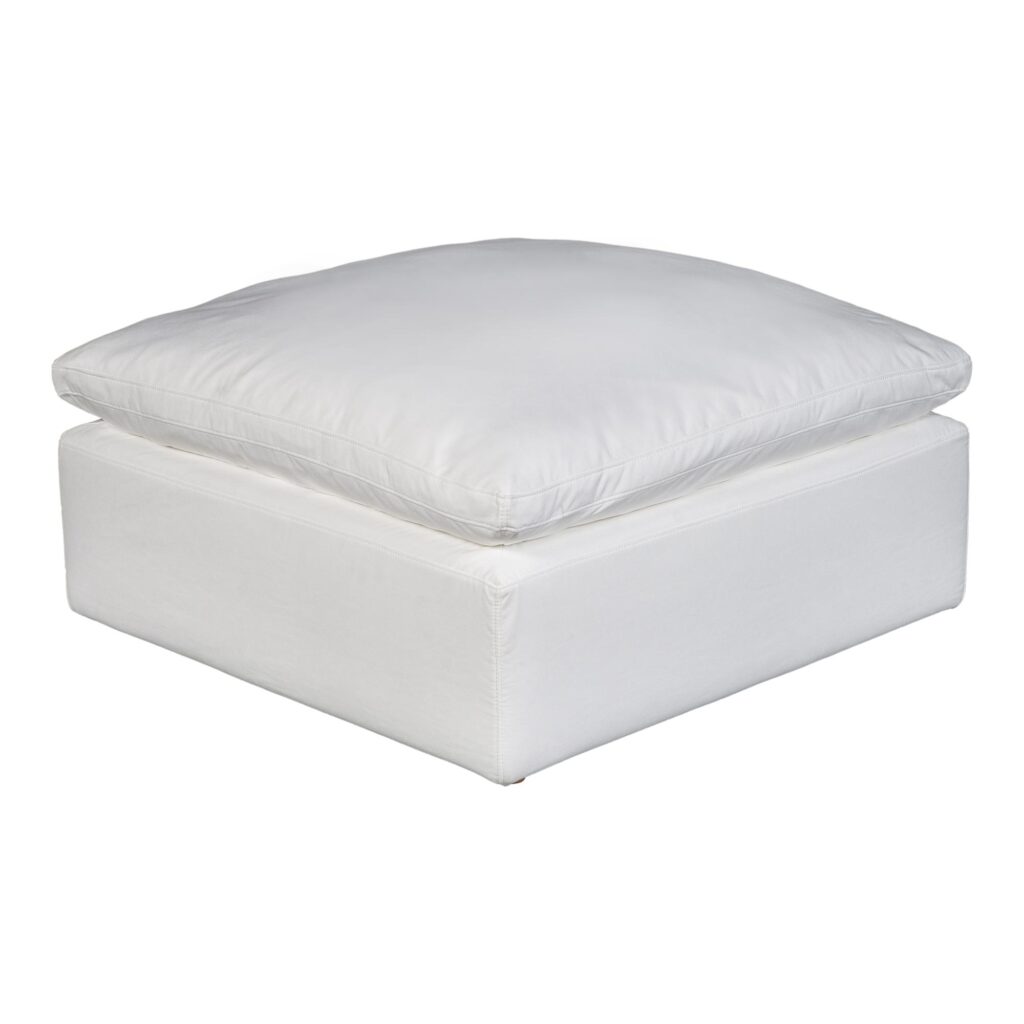 Terra Condo Ottoman Livesmart Fabric Cream - Image 2