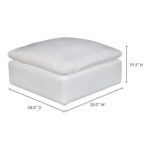 Terra Condo Ottoman Livesmart Fabric Cream 21 Terra Condo Ottoman Livesmart Fabric Cream YJ-1014-05 YJ 1014 05 70