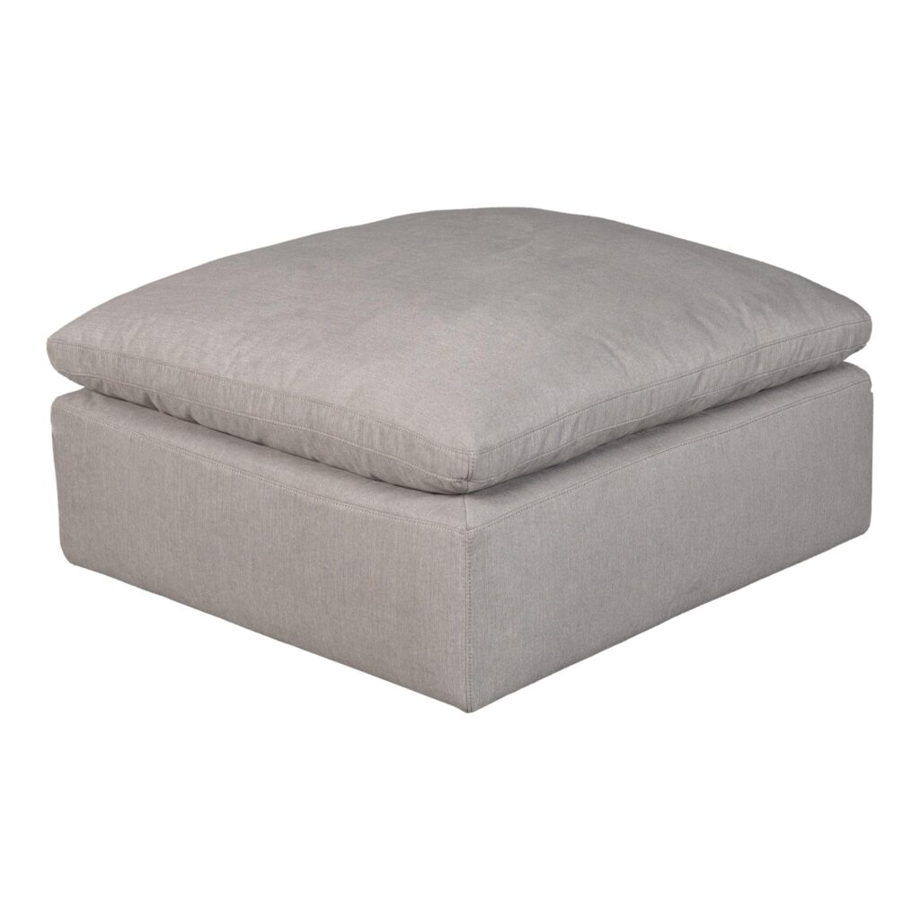 Terra Condo Ottoman Livesmart Fabric Light Grey - Image 2