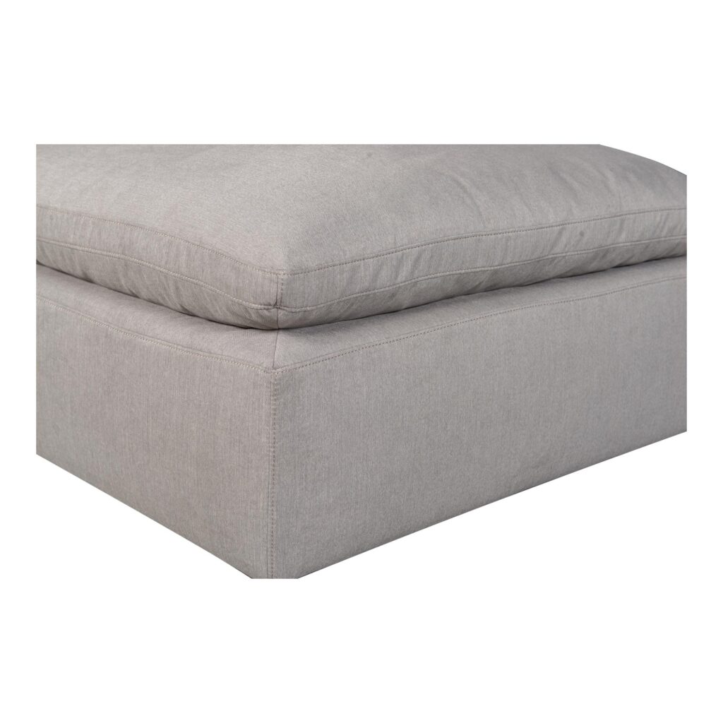 Terra Condo Ottoman Livesmart Fabric Light Grey - Image 3