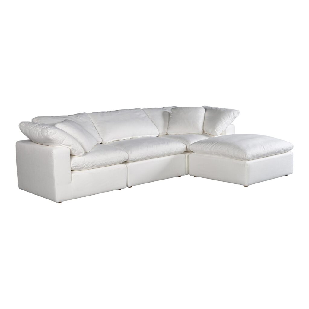 Terra Condo Lounge Modular Sectional Livesmart Fabric Cream - Image 2