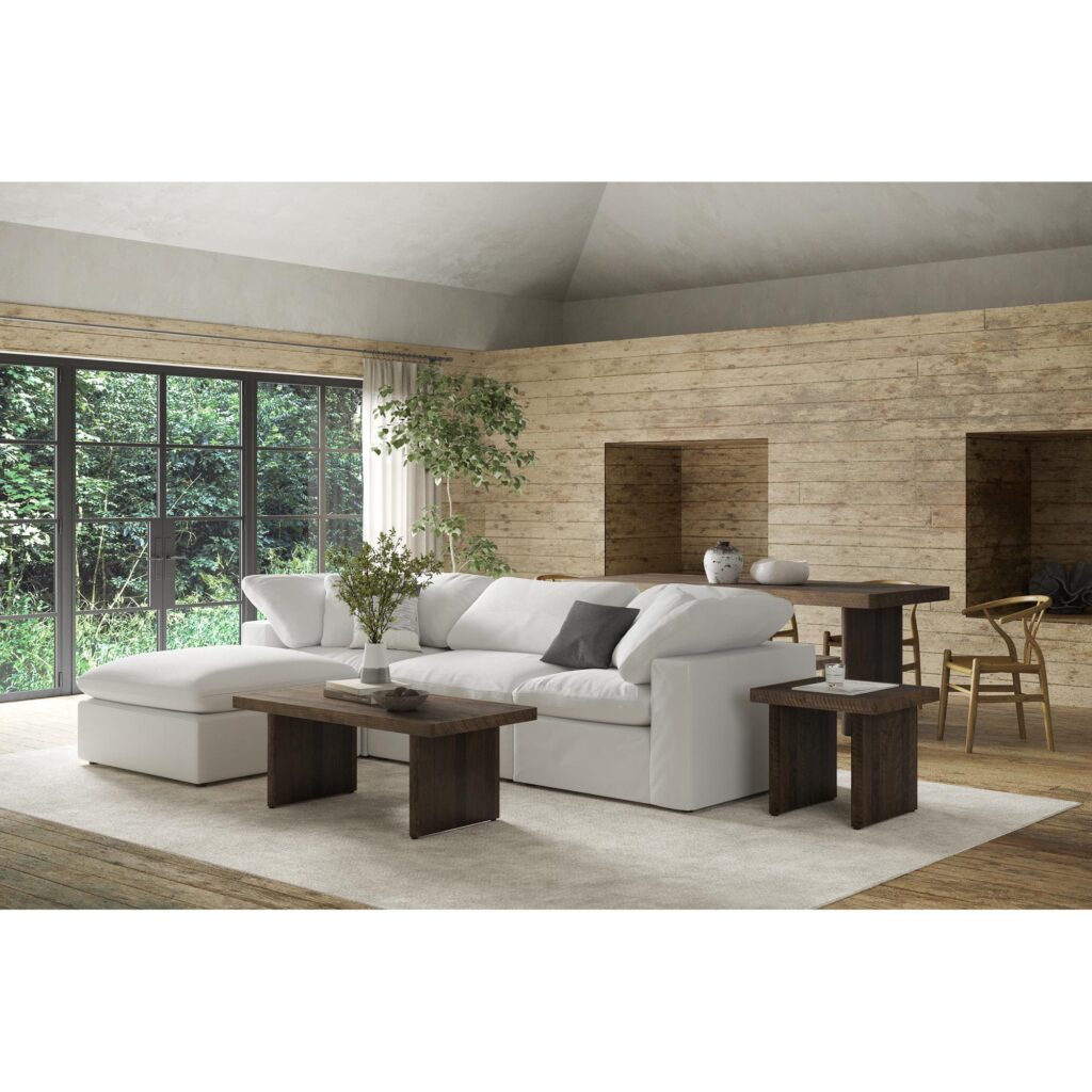 Terra Condo Lounge Modular Sectional Livesmart Fabric Cream - Image 6