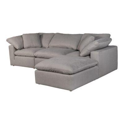 Terra Condo Lounge Modular Sectional Livesmart Fabric Light Grey YJ-1015-29 YJ 1015 29 01