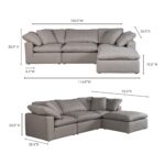 Terra Condo Lounge Modular Sectional Livesmart Fabric Light Grey 13 Terra Condo Lounge Modular Sectional Livesmart Fabric Light Grey YJ-1015-29 YJ 1015 29 70