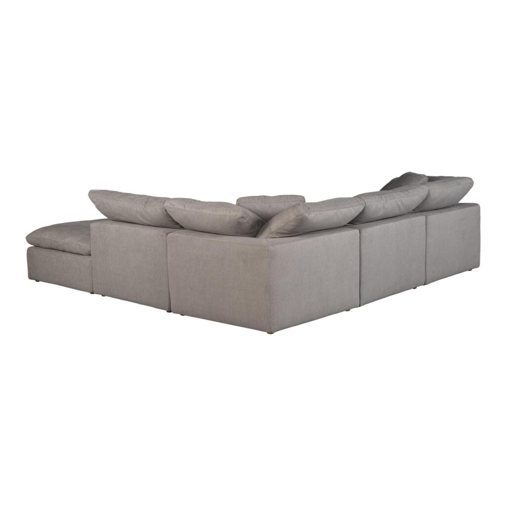 Terra Condo Dream Modular Sectional Livesmart Fabric Light Grey - Image 3