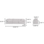 Clay Modular Sofa Performance Fabric YJ-1026-05 YJ 1026 05 70