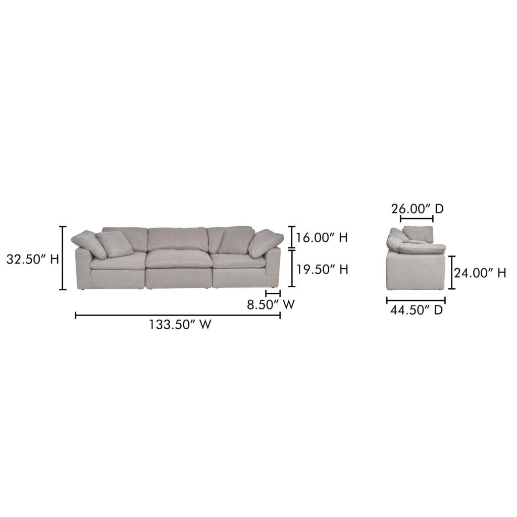 Clay Modular Sofa Performance Fabric - Image 7