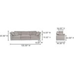 Clay Modular Sofa Performance Fabric YJ-1026-29 YJ 1026 29 70