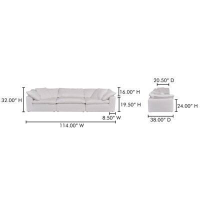 Terra Modular Sofa Performance Fabric YJ-1027-05 YJ 1027 05 70