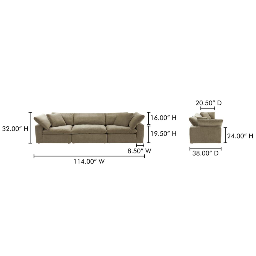 Terra Modular Sofa Performance Fabric - Image 10