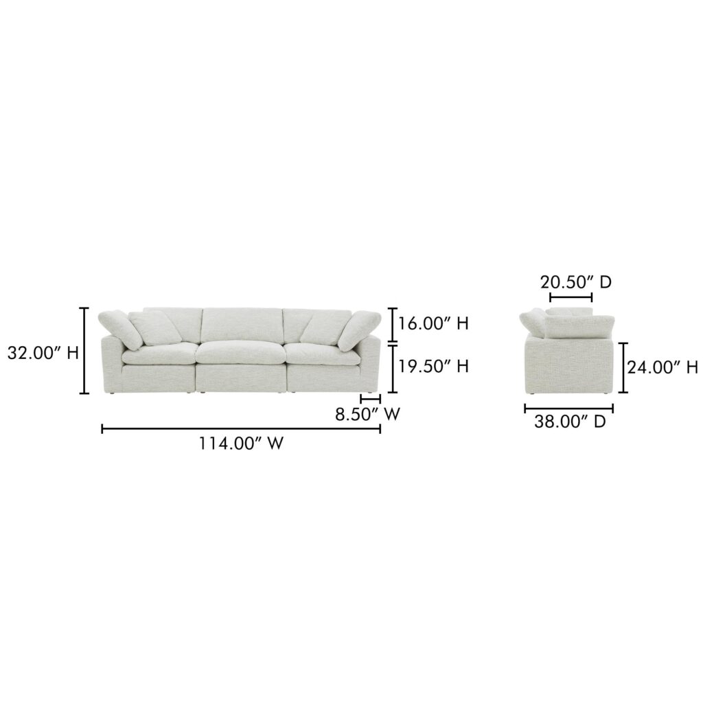 Terra Modular Sofa Performance Fabric - Image 9