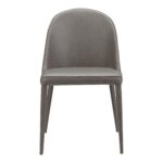 Burton Pu Dining Chair Grey (Set of 2) 13 Burton Pu Dining Chair Grey (Set of 2) YM-1002-26 YM 1002 26
