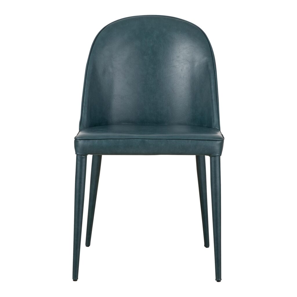 Burton Dining Chair Dark Teal Vegan Leather (Set Of 2) - Image 4