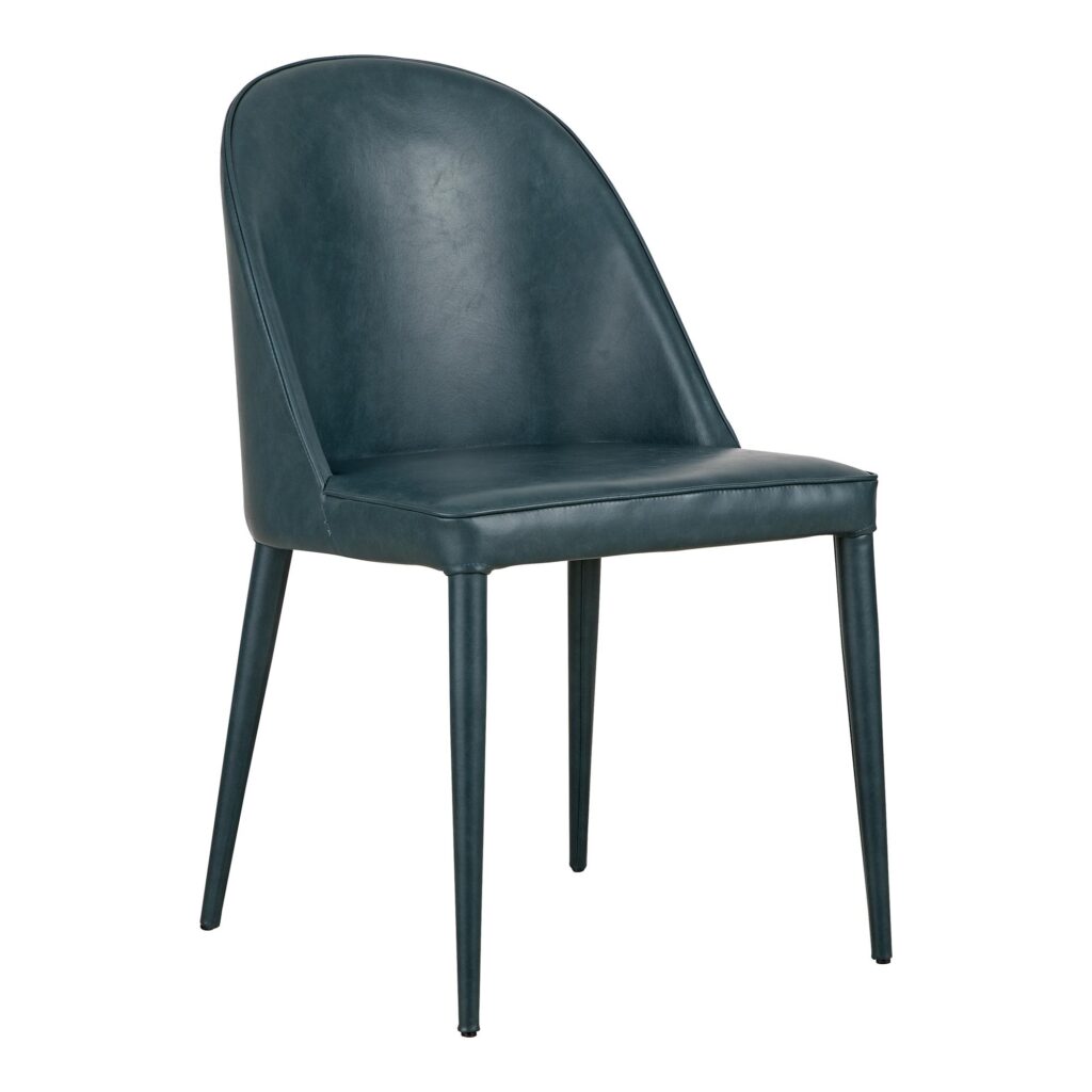 Burton Dining Chair Dark Teal Vegan Leather (Set Of 2) - Image 5