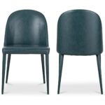 Burton Dining Chair Dark Teal Vegan Leather (Set Of 2) 16 Burton Dining Chair Dark Teal Vegan Leather (Set Of 2) YM-1002-36 YM 1002 36 82