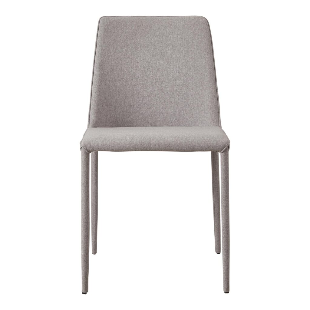 Nora Fabric Dining Chair Light Grey (Set of 2) - Image 4