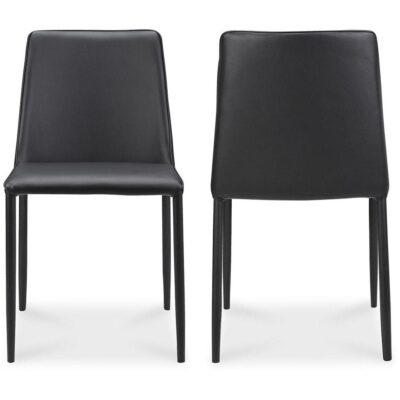 Nora Pu Dining Chair Black (Set of 2) YM-1004-29 YM 1004 29 82