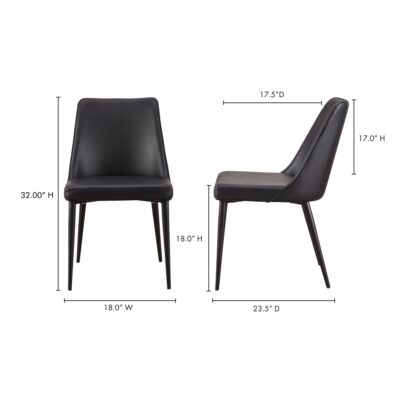 Lula Dining Chair Black (Set of 2) YM-1006-02 YM 1006 02 70