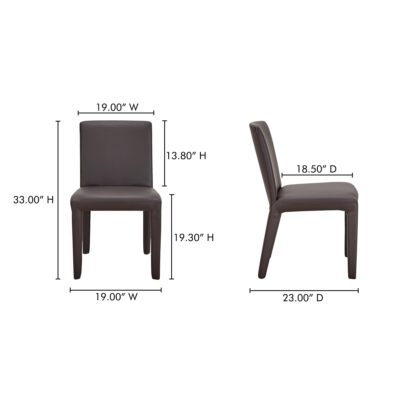 Monte Dining Chair Dark Brown-Set Of Two YM-1007-20 YM 1007 20 70