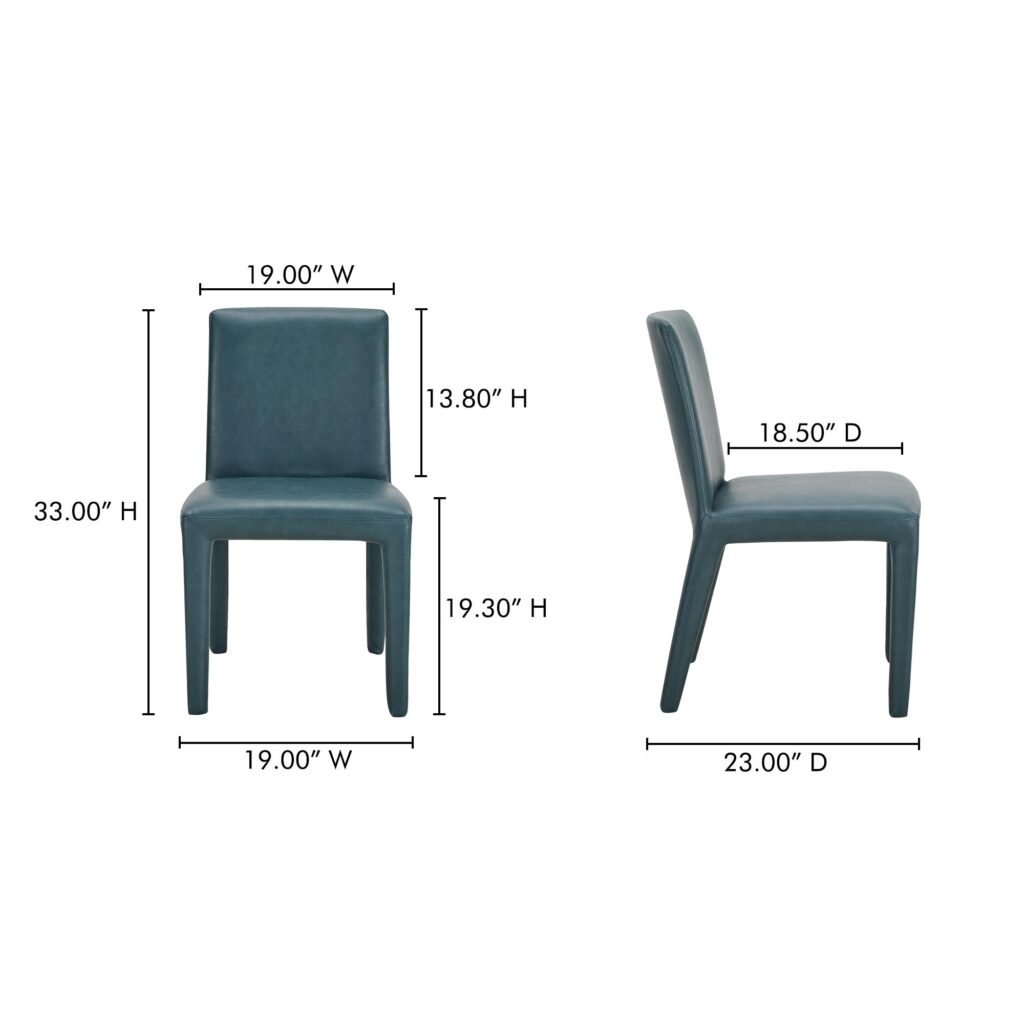 Monte Dining Chair Vegan Leather-Set Of Two - Image 9