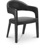 Martens Dining Chair Black Leather 11 Martens Dining Chair Black Leather - Image 3