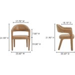 Martens Dining Chair Brown Leather YM-1009-03 YM 1009 03 70