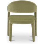 Martens Dining Chair Green Velvet - Image 5