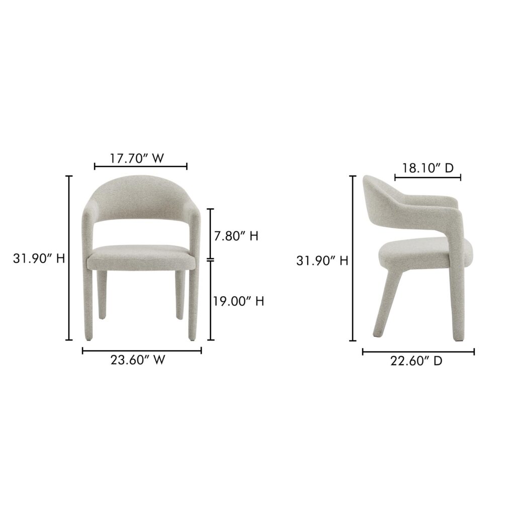 Martens Dining Chair Beige - Image 8