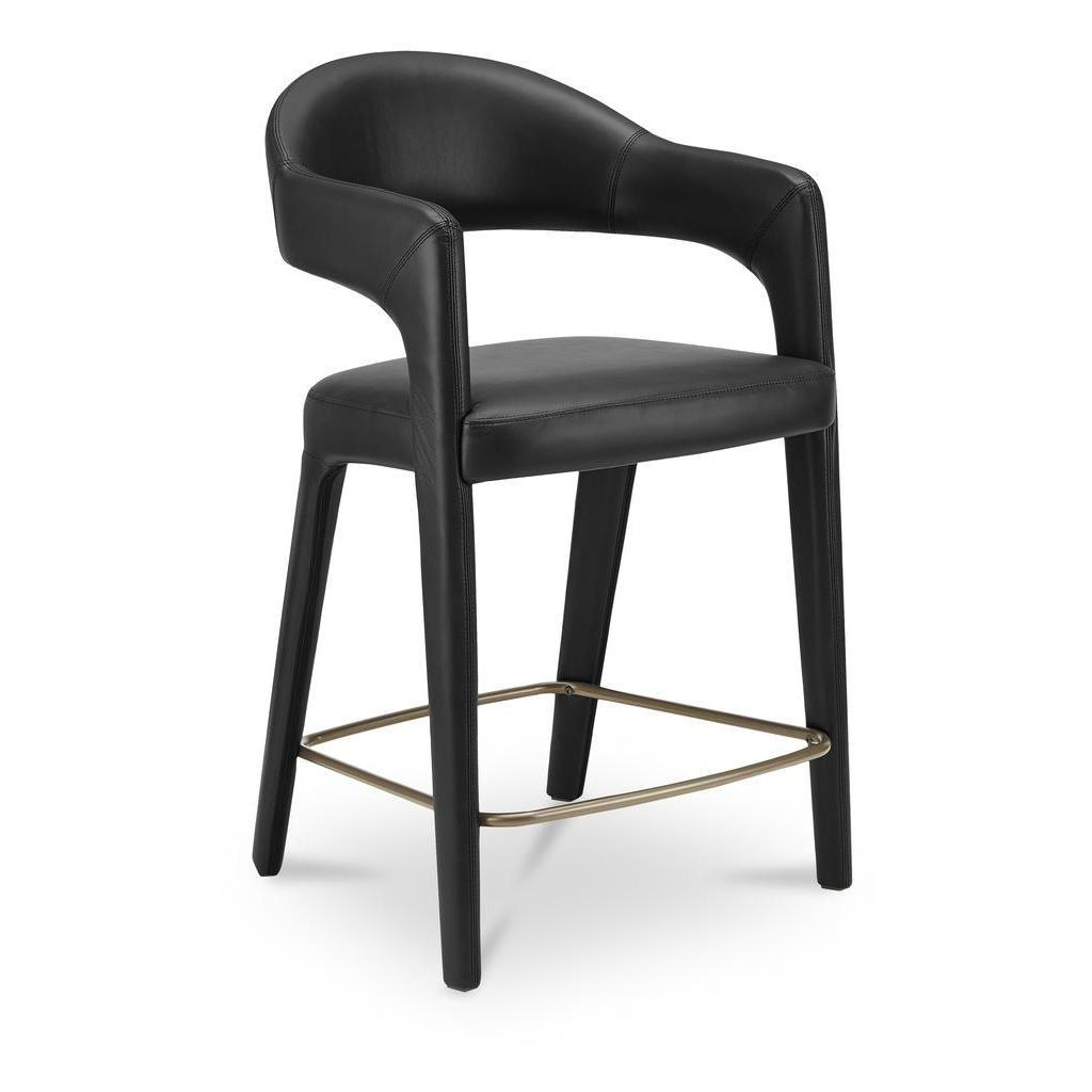 Martens Counter Stool Black Leather 3 Martens Counter Stool Black Leather - Image 3
